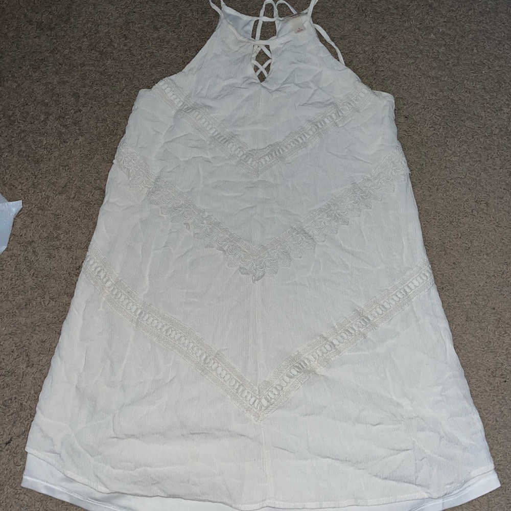 Off white mossimo supply co. dress with fringe